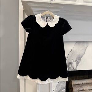Edgehill Collection Classic Black and White Kids Dress